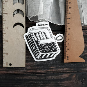 Lady Fingers Zombie sticker
