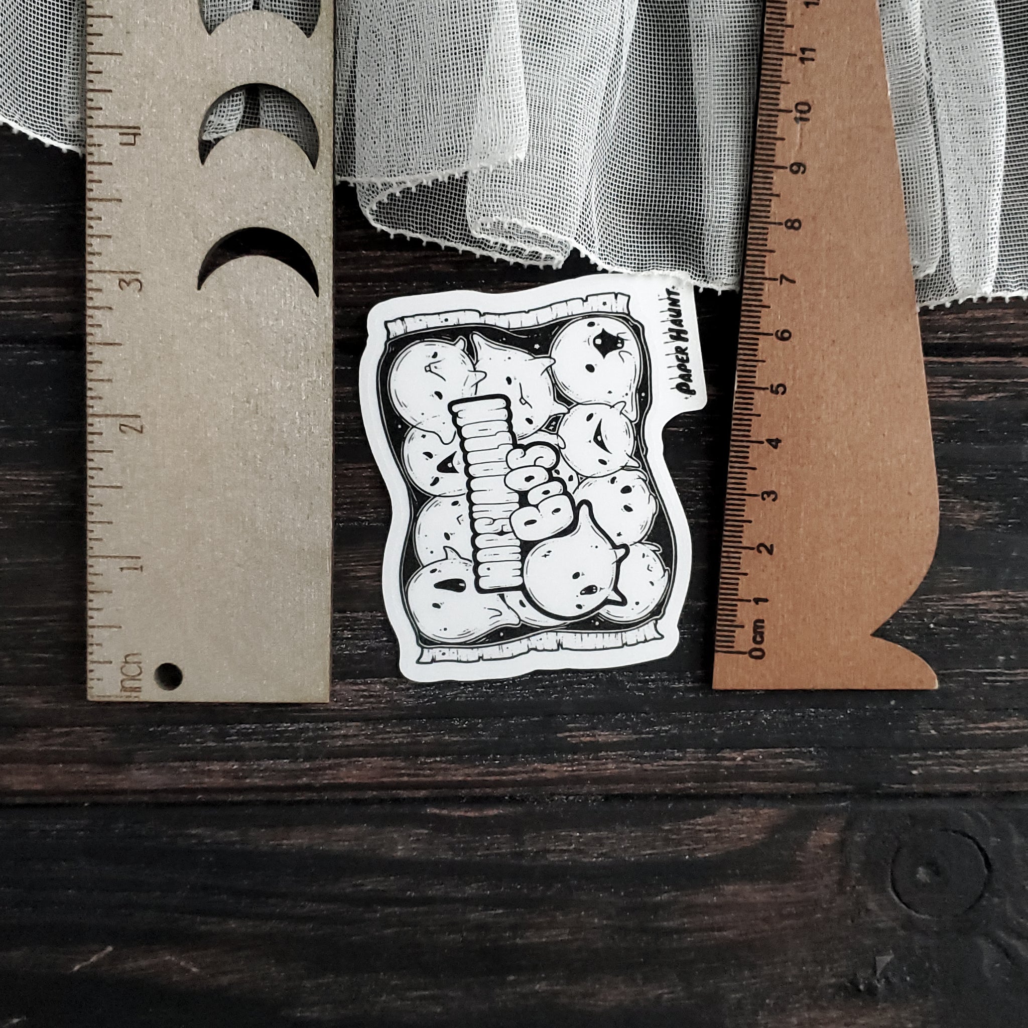 Marshmallow Boos Ghost Sticker
