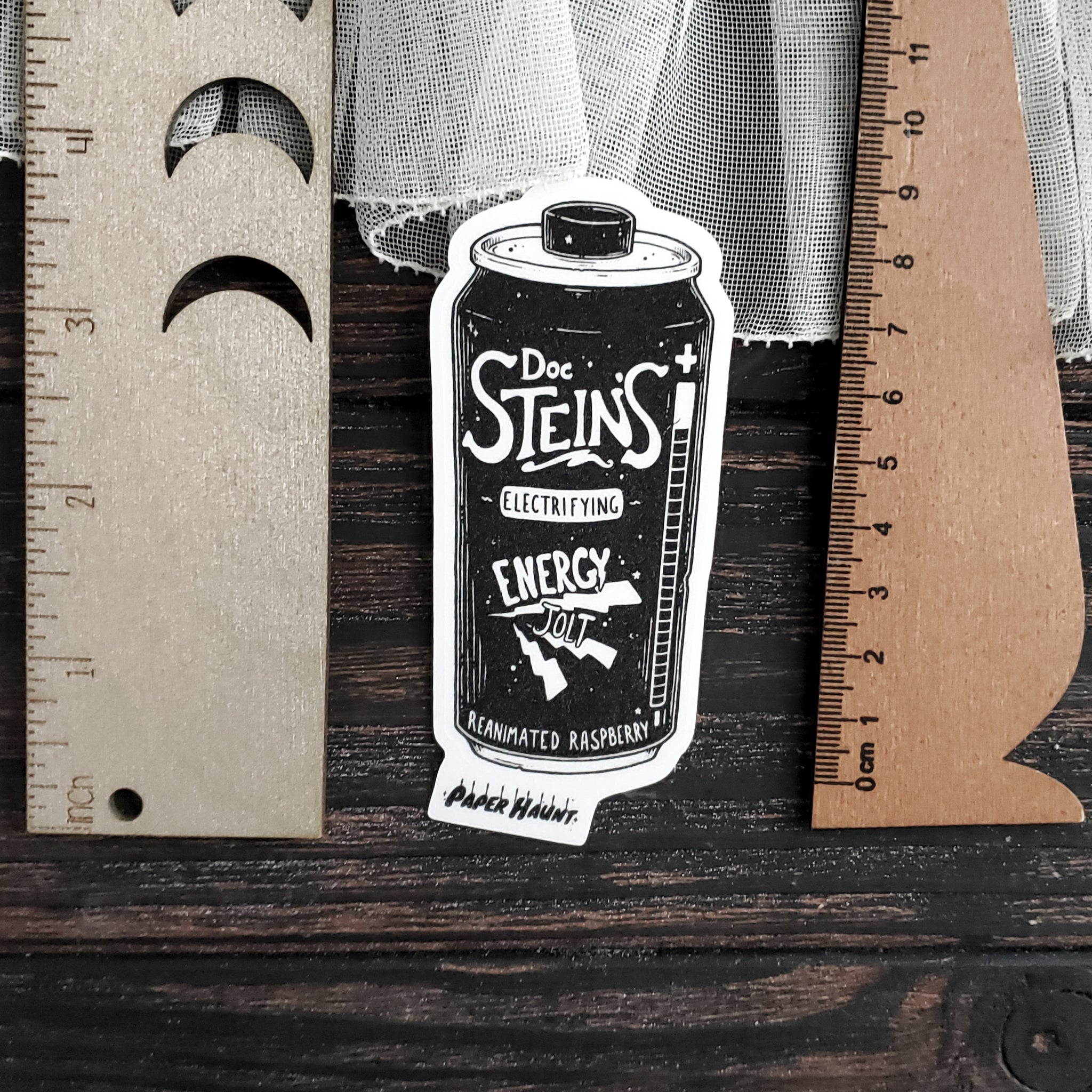 Frankenstein Energy Drink Soda Can Sticker