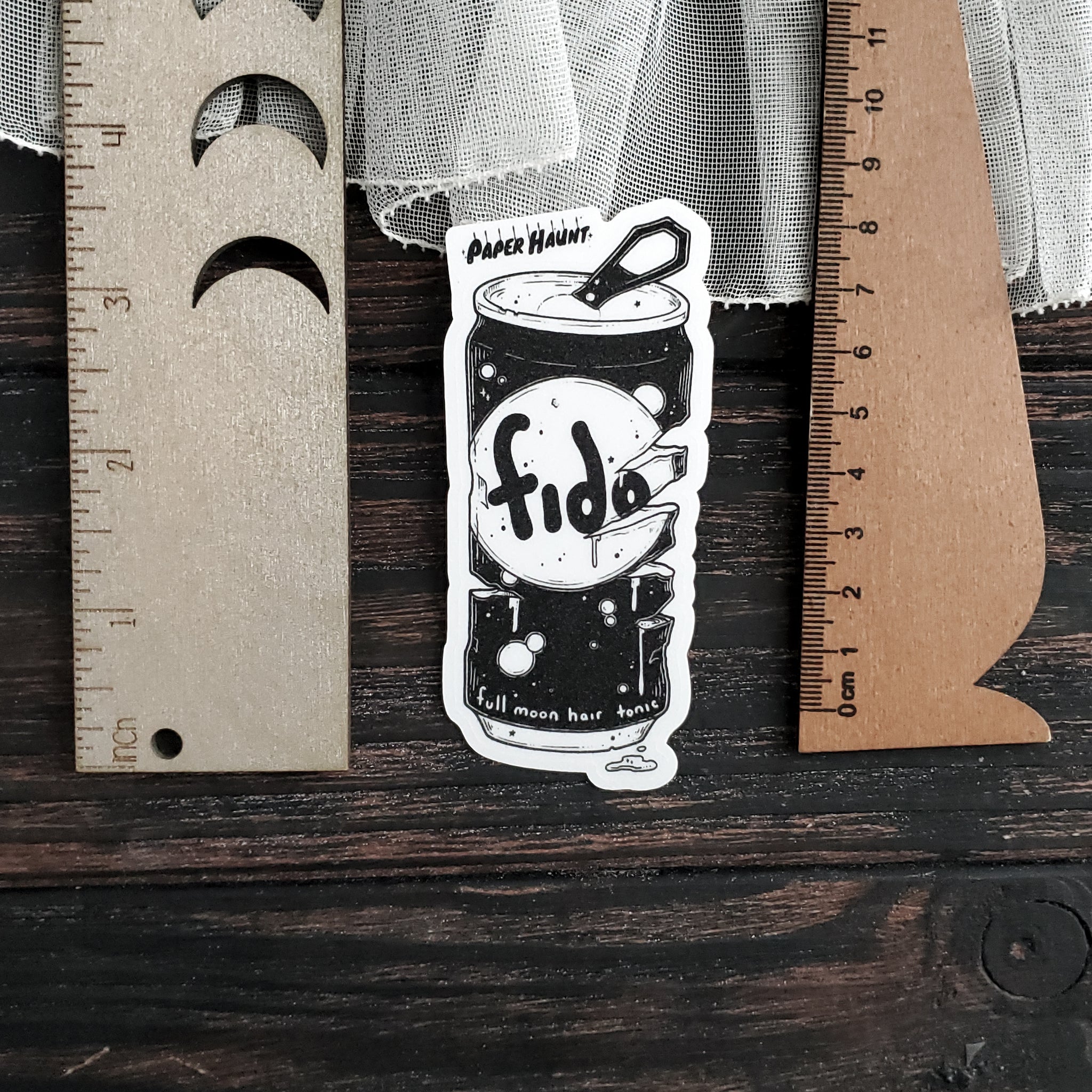 Werewolf Soda Can Sticker