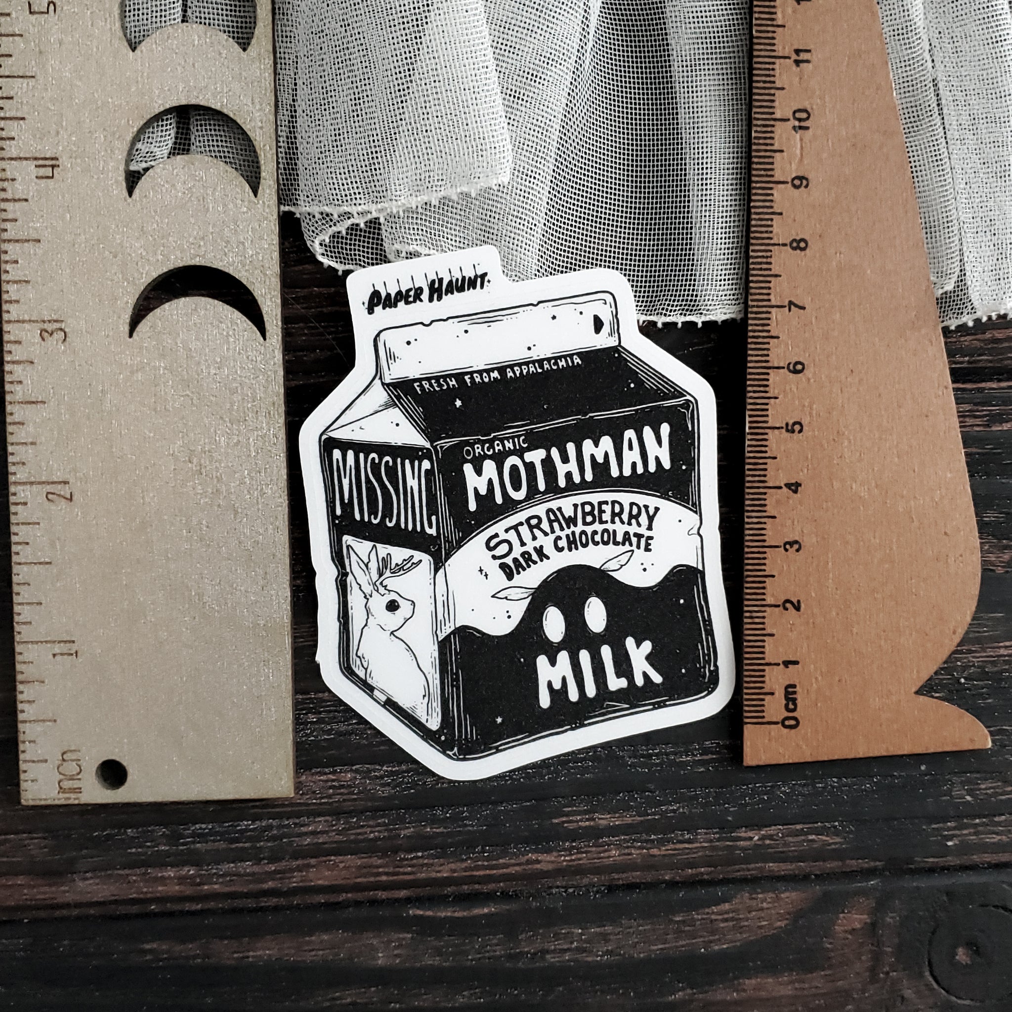Mothman Milk Carton sticker