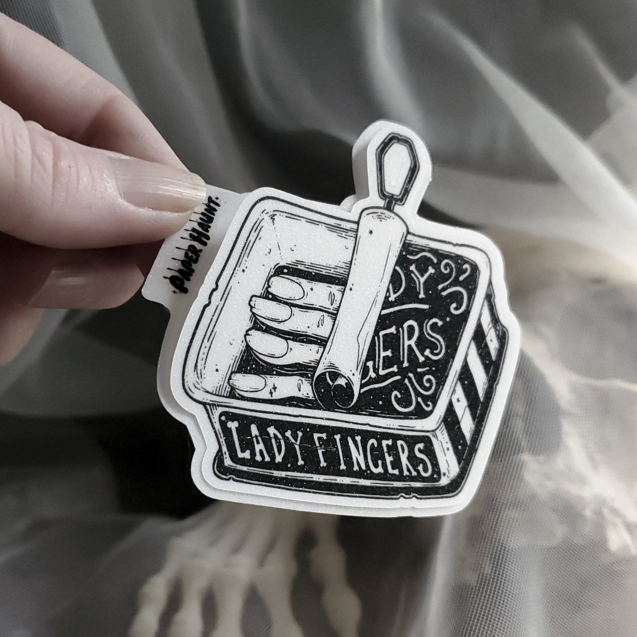 Lady Fingers Zombie sticker