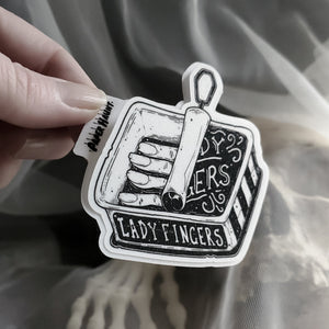 Lady Fingers Zombie sticker