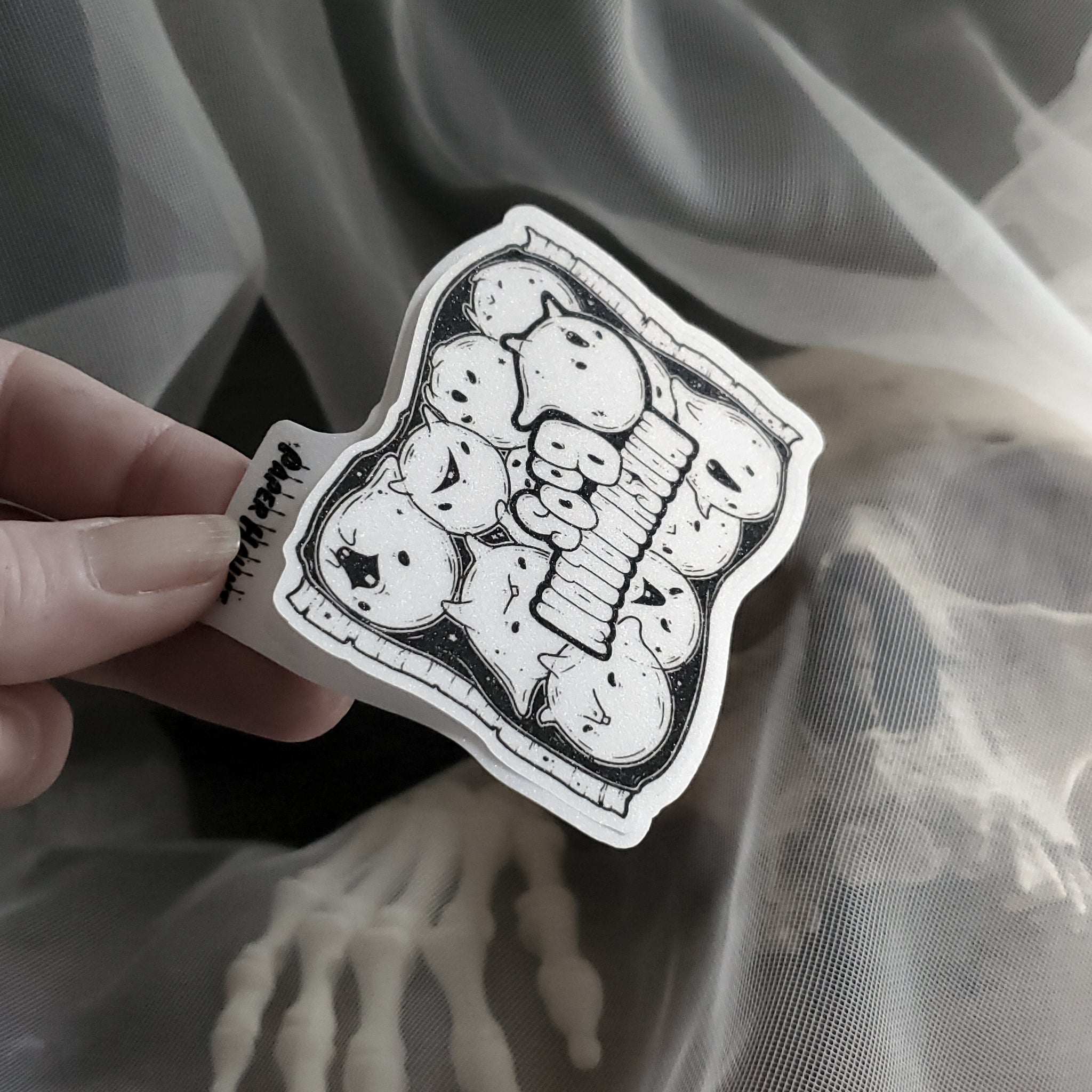 Marshmallow Boos Ghost Sticker