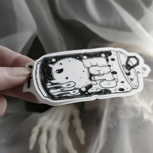 Ecto Pop Ghost Soda Can Sticker