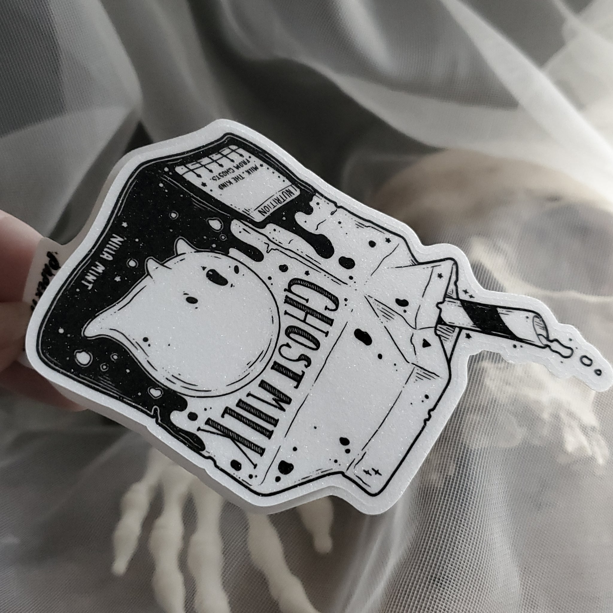 Ghost Milk Sticker