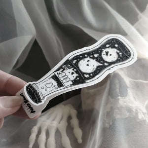 Ecto Pop Ghost Soda Bottle Sticker