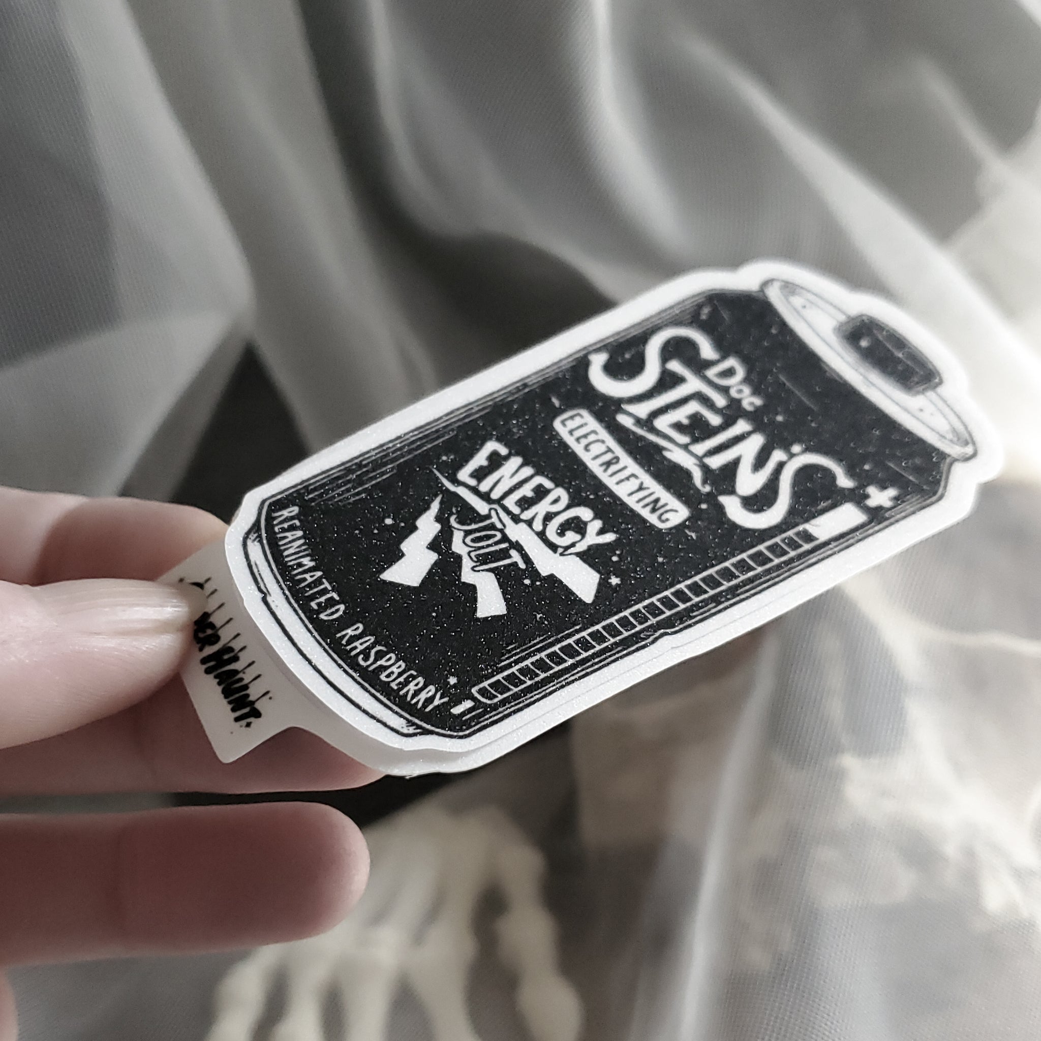 Frankenstein Energy Drink Soda Can Sticker