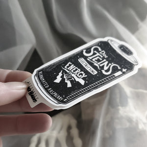 Frankenstein Energy Drink Soda Can Sticker