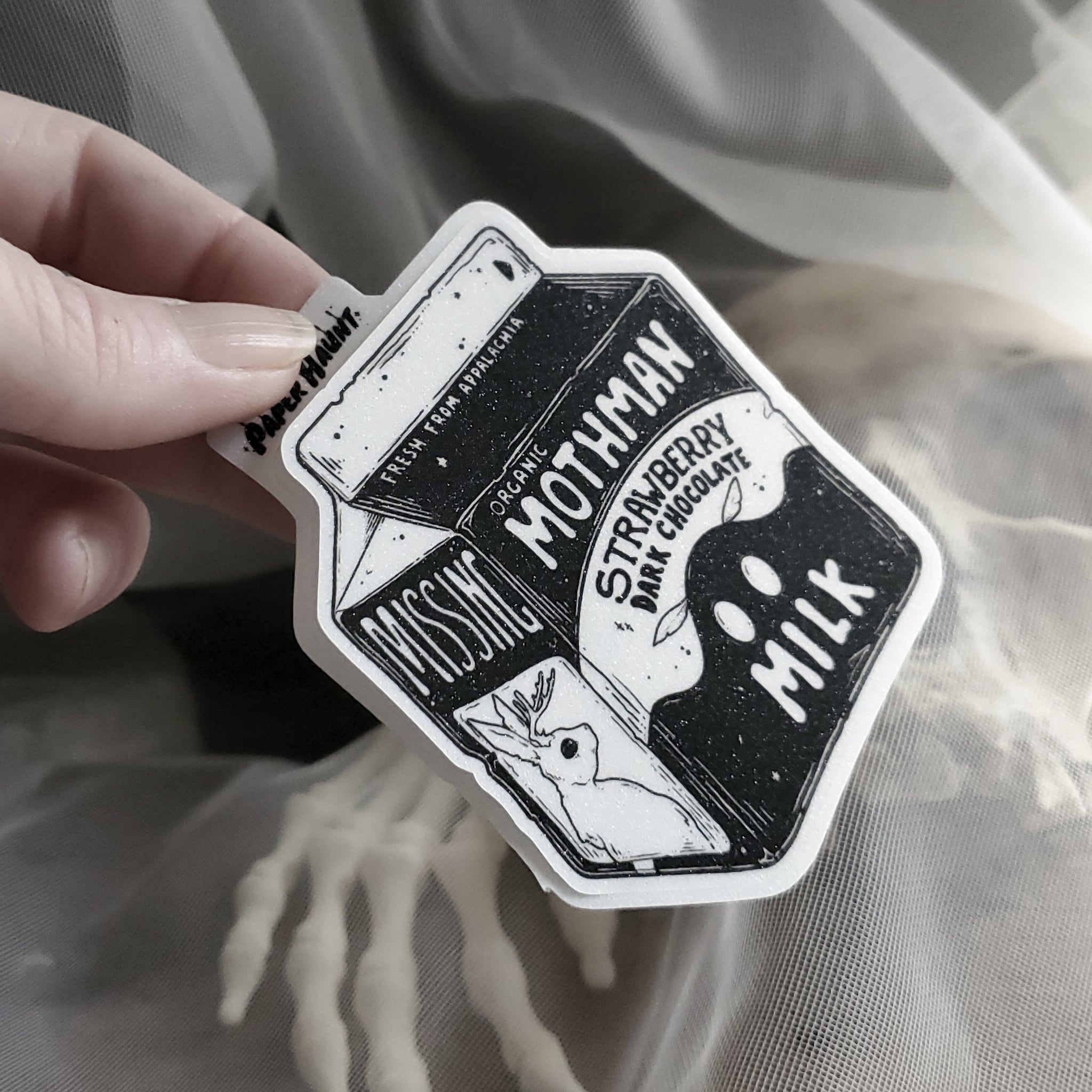 Mothman Milk Carton sticker