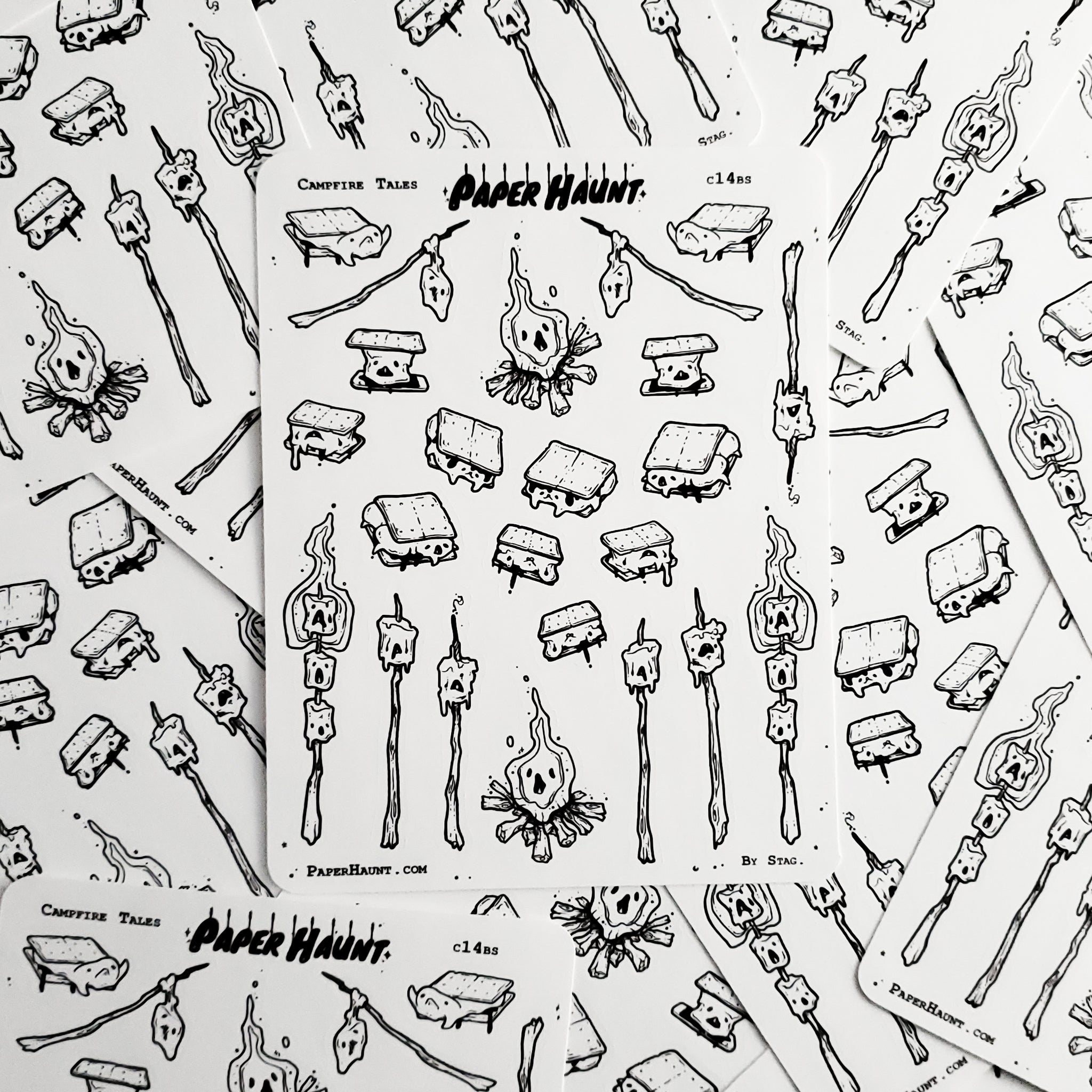 Smore sticker sheet - Paper Haunt / White Stag Art