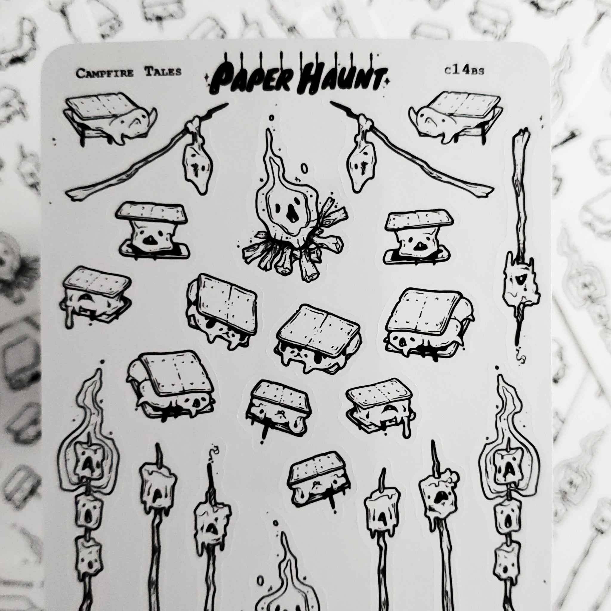 Smore sticker sheet - Paper Haunt / White Stag Art