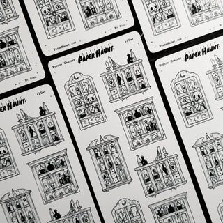 Potion Cabinet STICKER sheet - Paper Haunt / White Stag Art