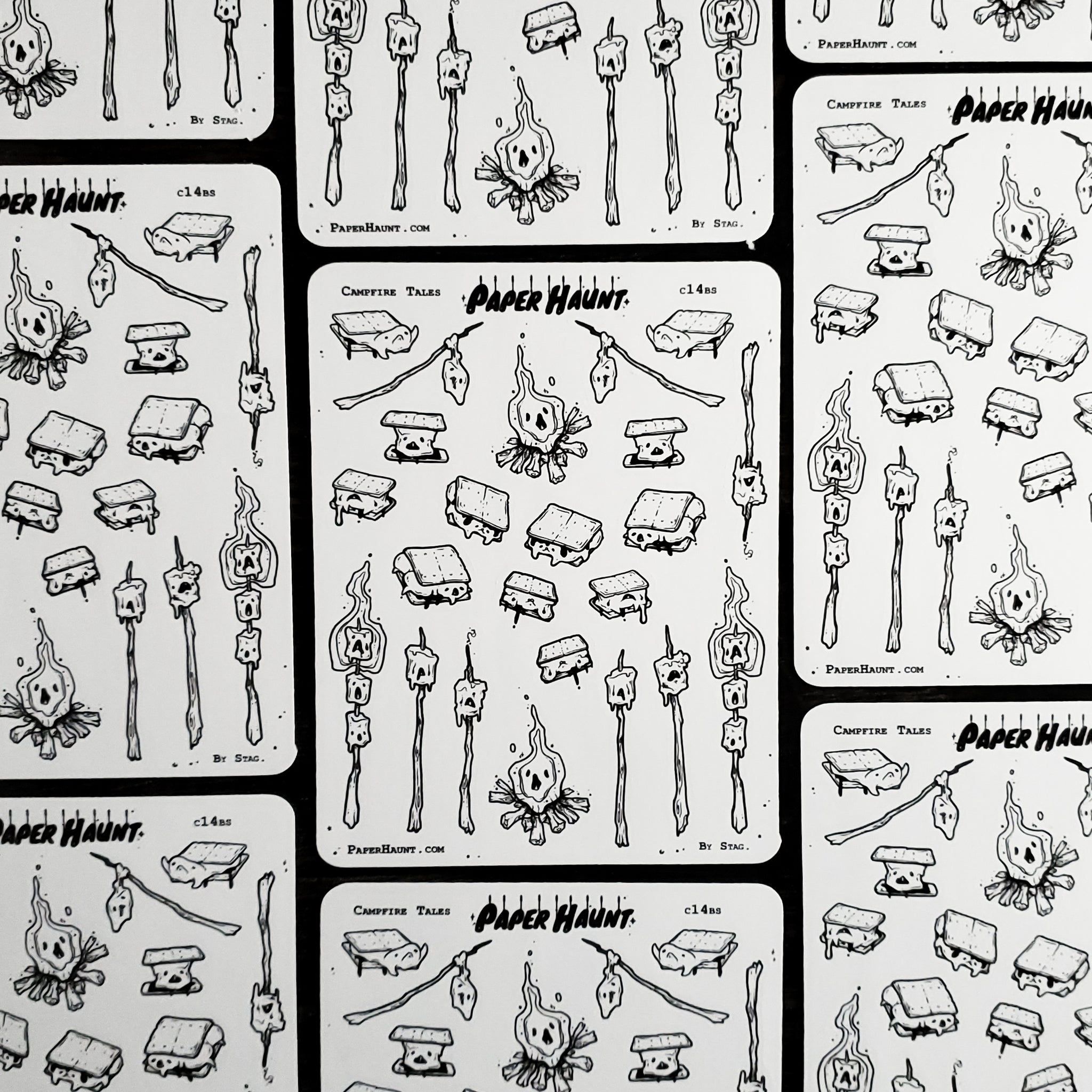 Smore sticker sheet - Paper Haunt / White Stag Art
