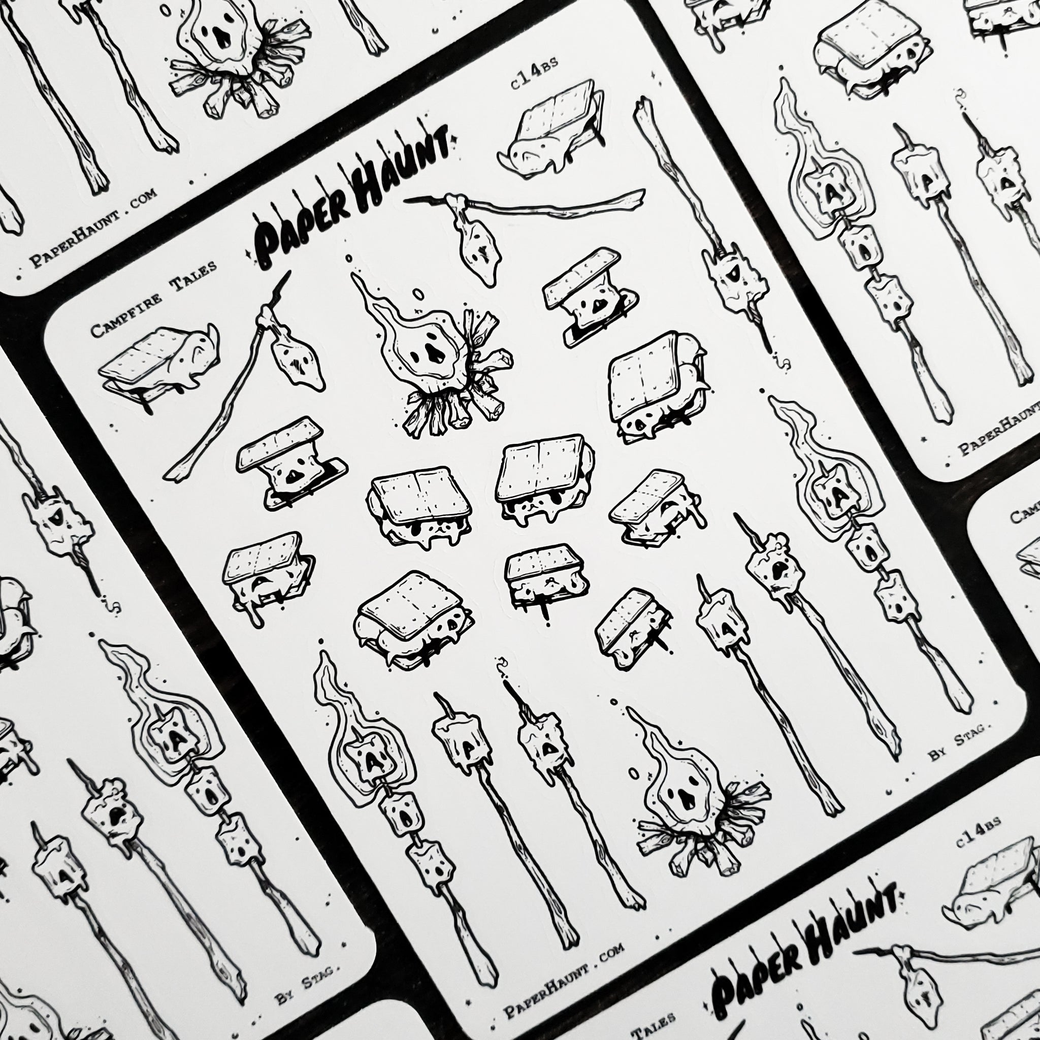 Smore sticker sheet - Paper Haunt / White Stag Art
