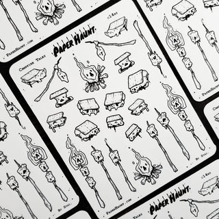 Smore sticker sheet - Paper Haunt / White Stag Art