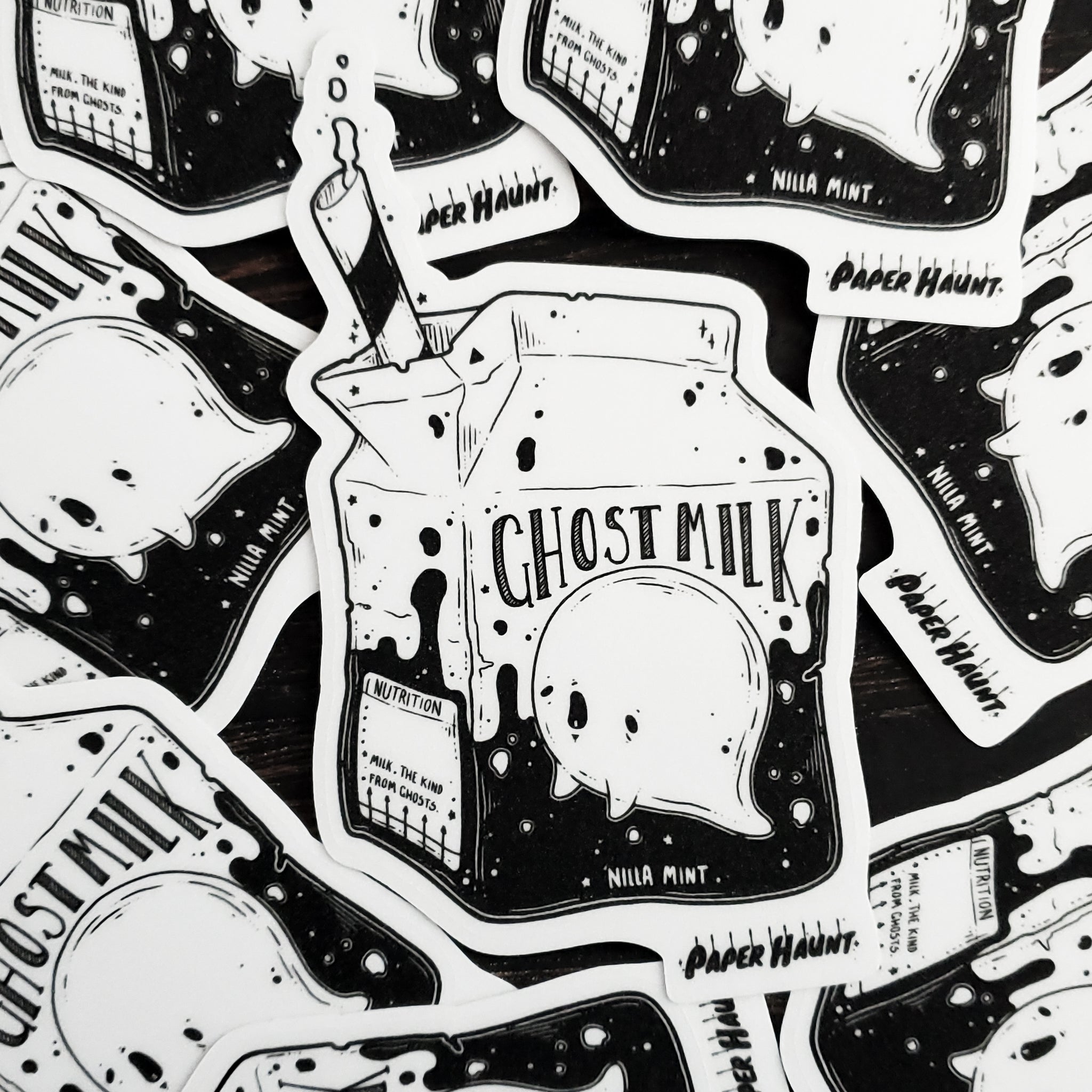 Ghost Milk Sticker