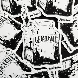Ghost Milk Sticker