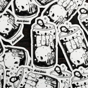 Ecto Pop Ghost Soda Can Sticker
