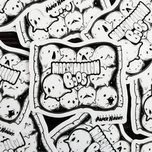 Marshmallow Boos Ghost Sticker