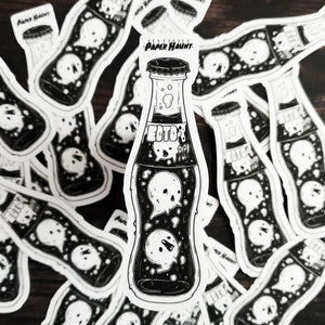 Ecto Pop Ghost Soda Bottle Sticker