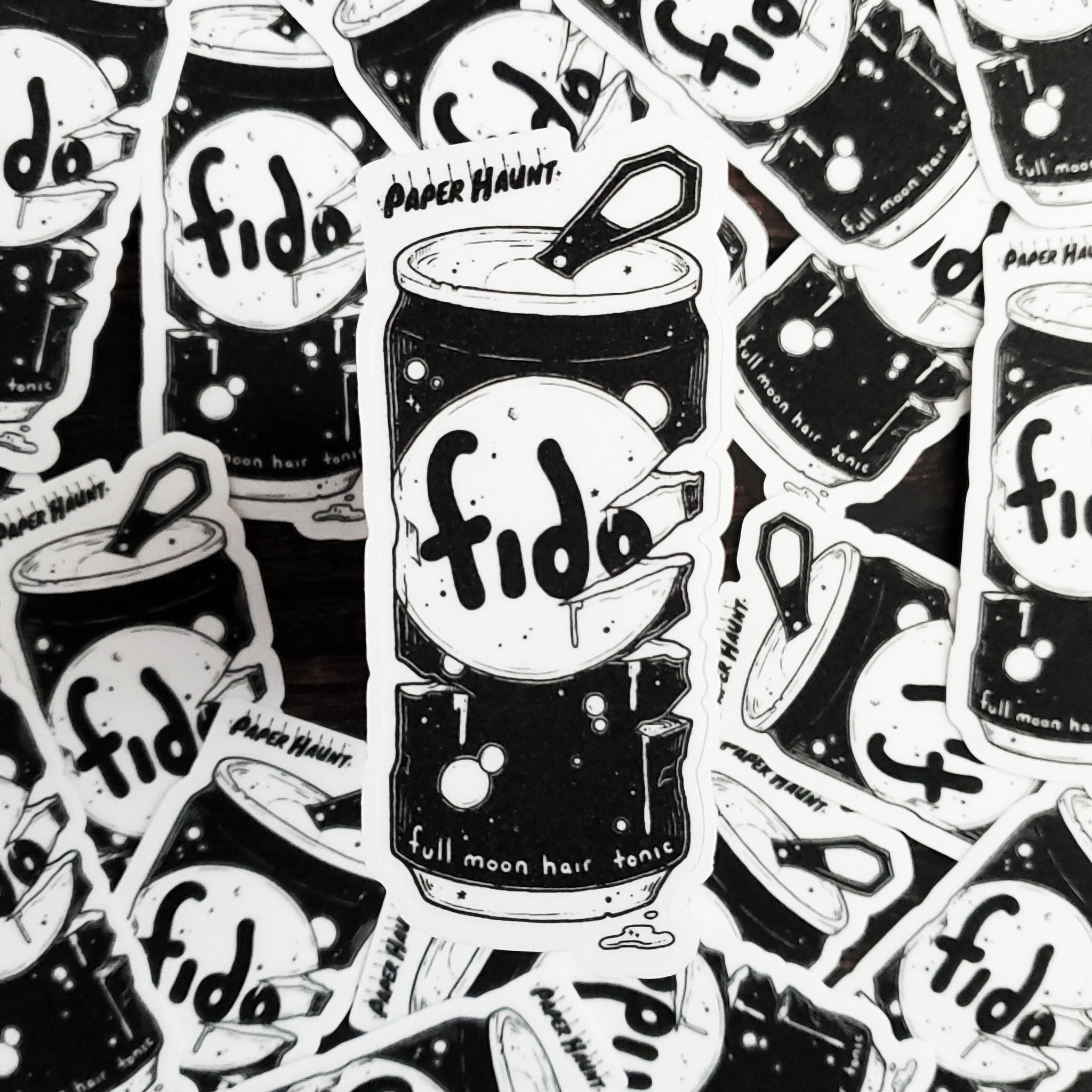 Werewolf Soda Can Sticker