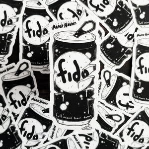 Werewolf Soda Can Sticker