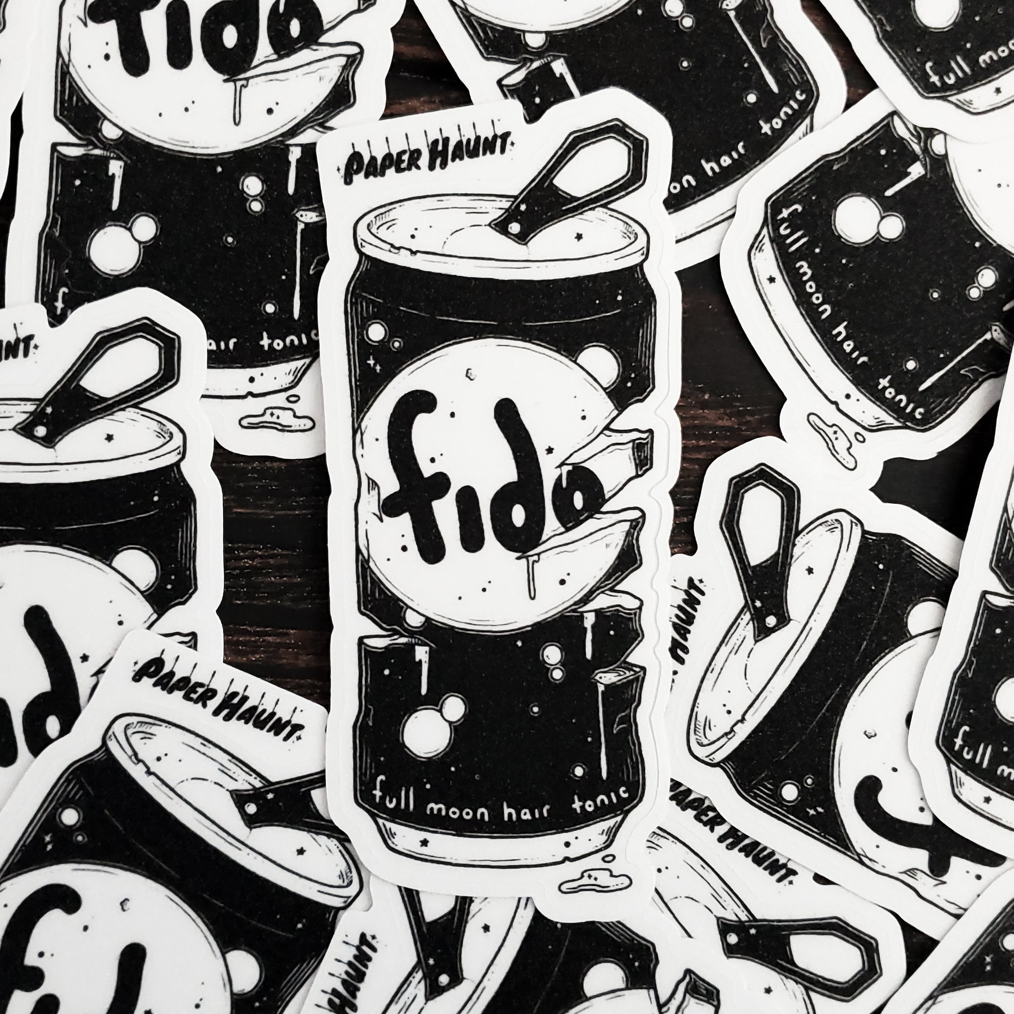 Werewolf Soda Can Sticker