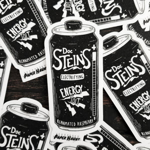 Frankenstein Energy Drink Soda Can Sticker