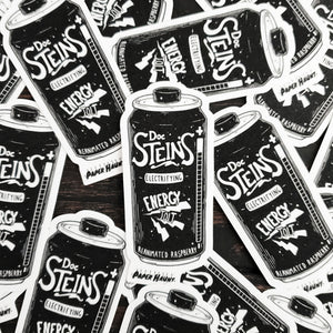 Frankenstein Energy Drink Soda Can Sticker