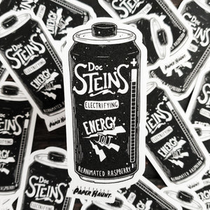 Frankenstein Energy Drink Soda Can Sticker