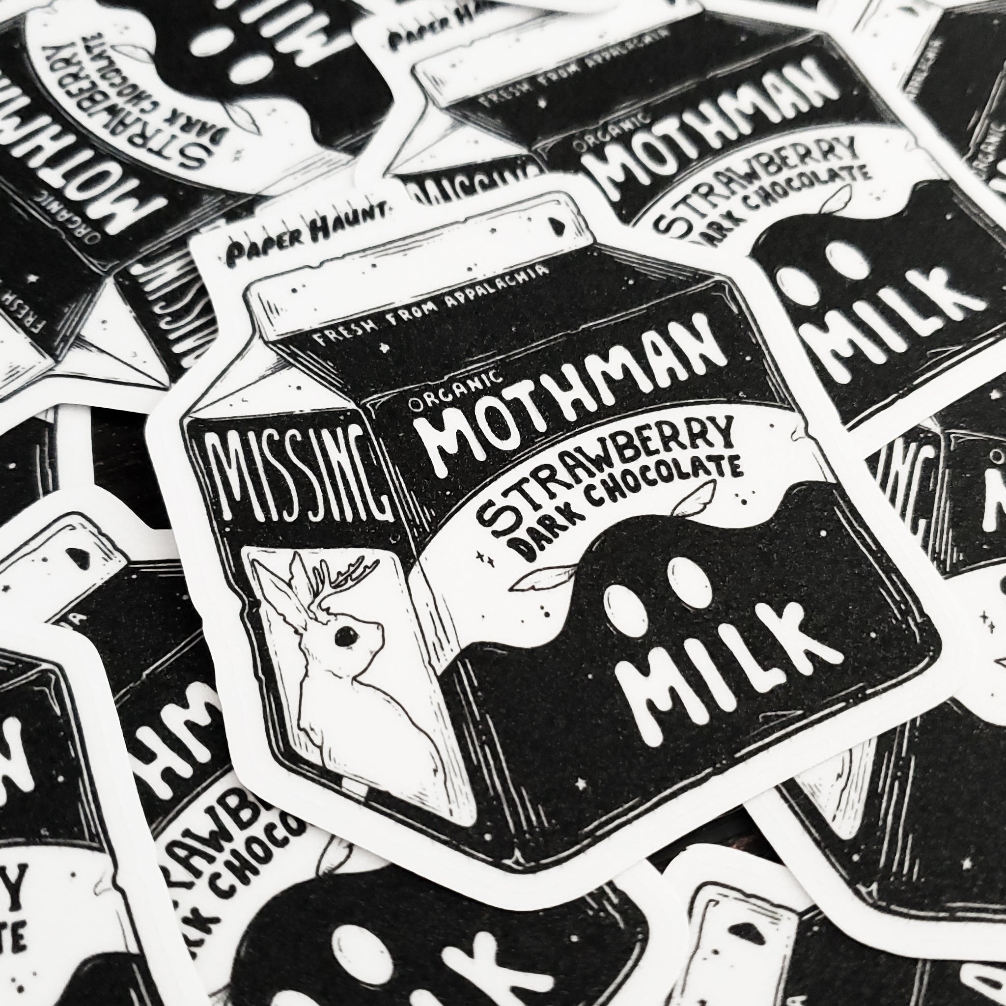 Mothman Milk Carton sticker