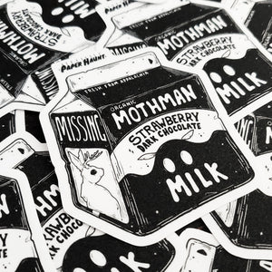Mothman Milk Carton sticker
