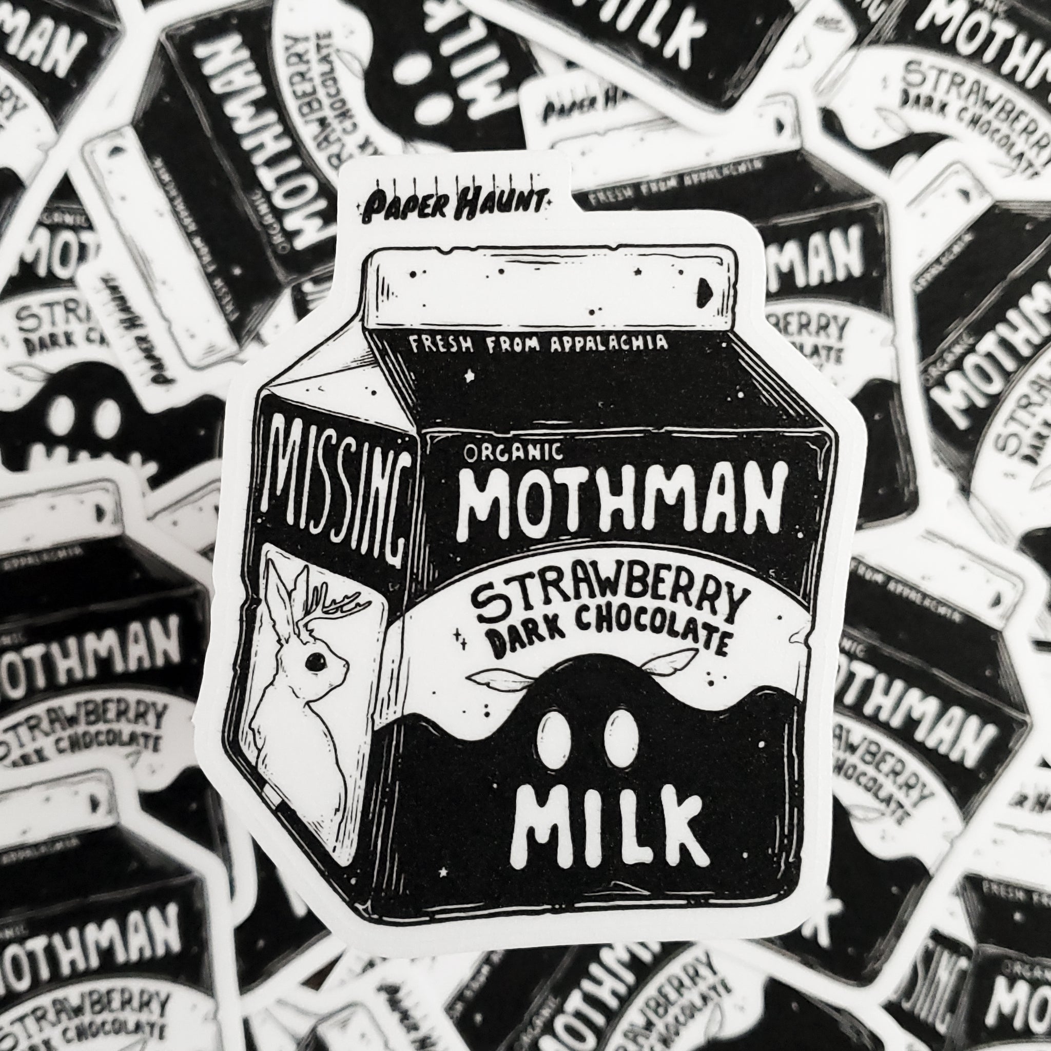 Mothman Milk Carton sticker