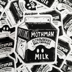 Mothman Milk Carton sticker