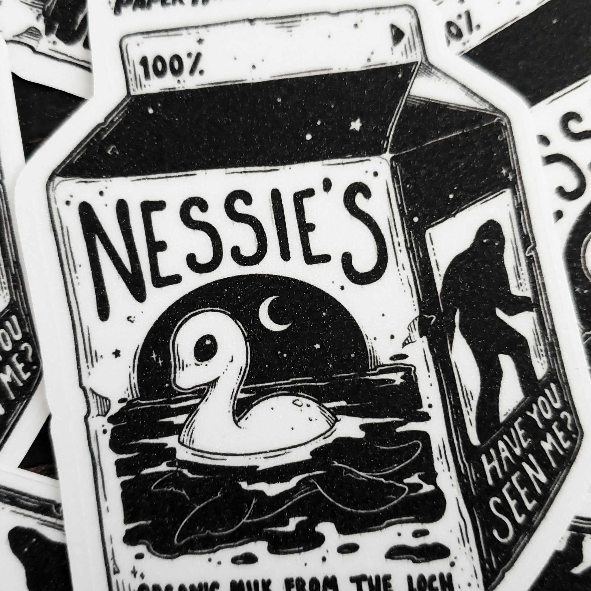 Nessie's Milk sticker- Loch ness (Copy)