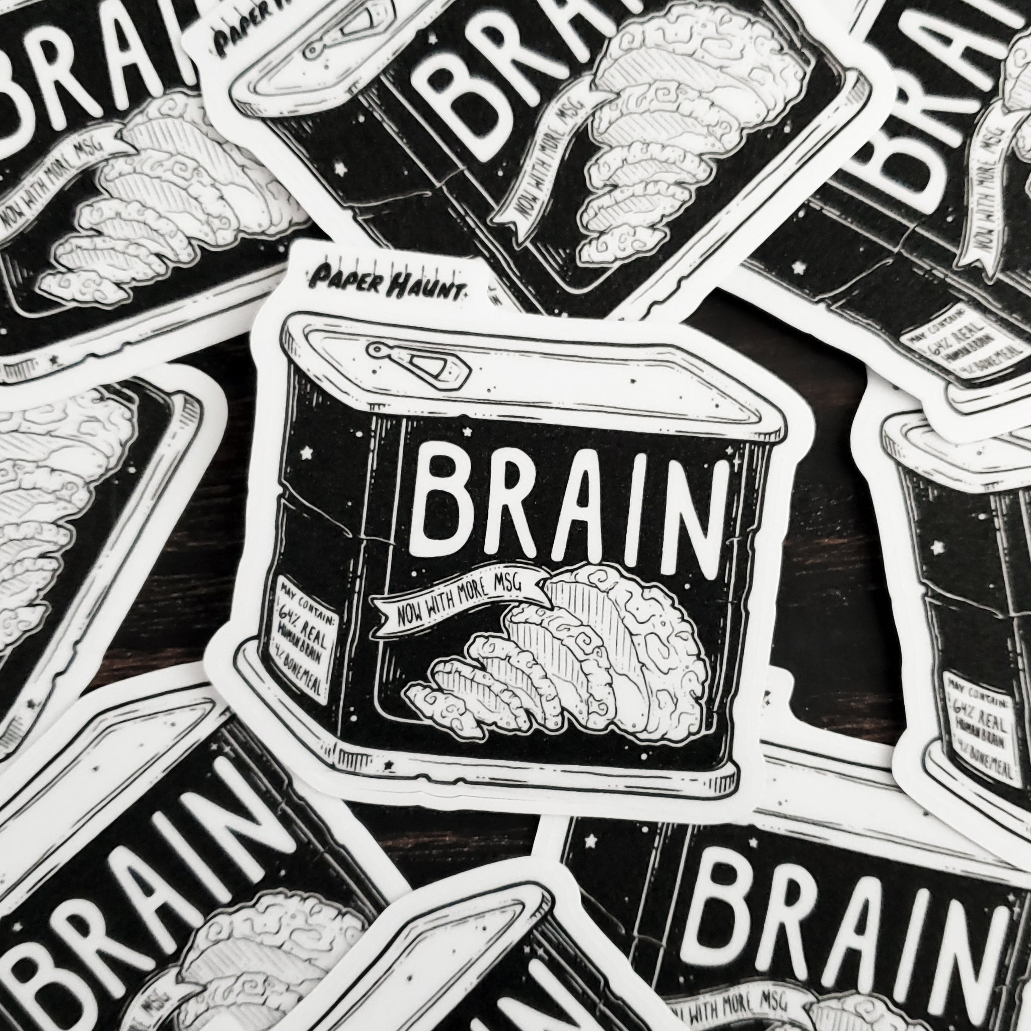 Brain Can sticker