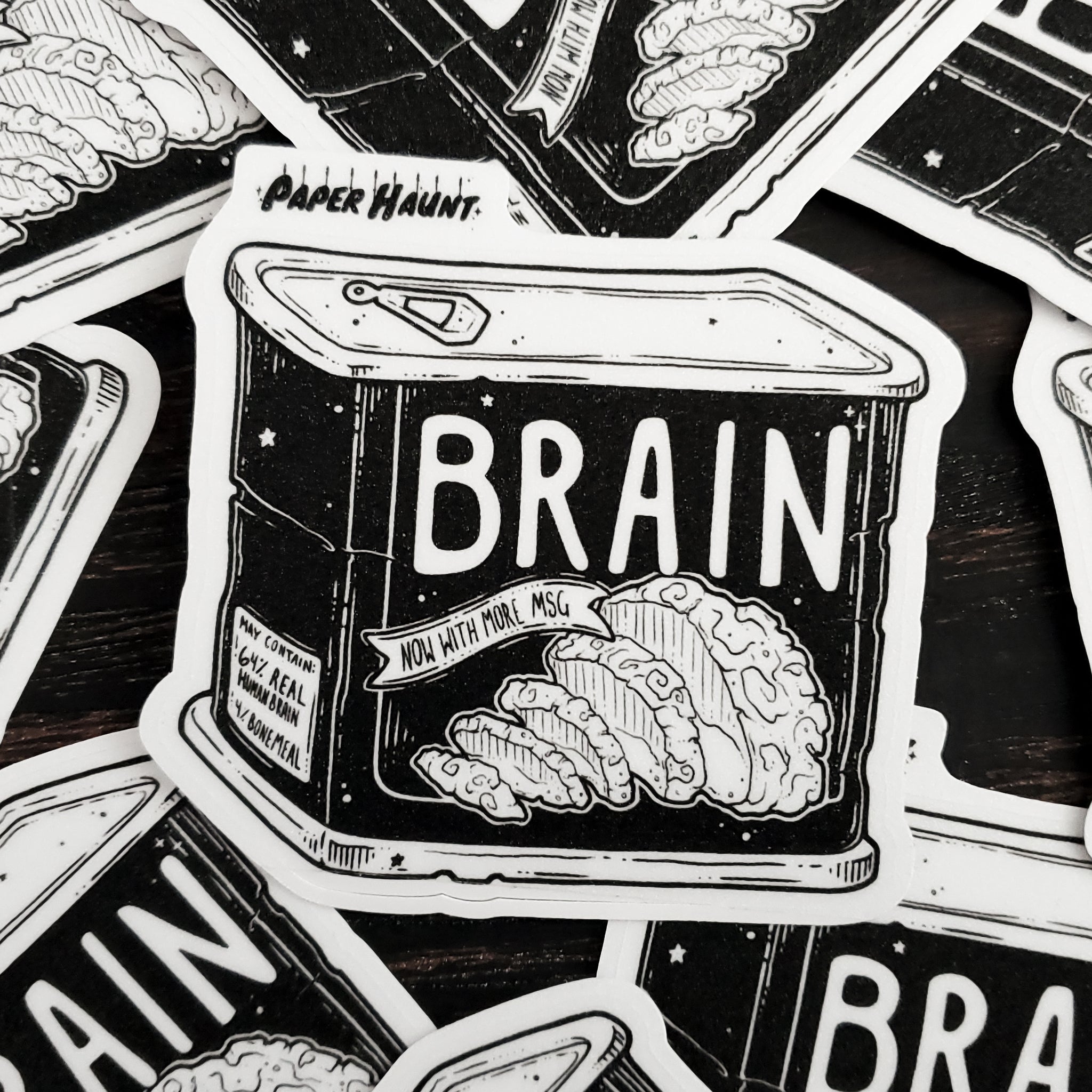 Brain Can sticker