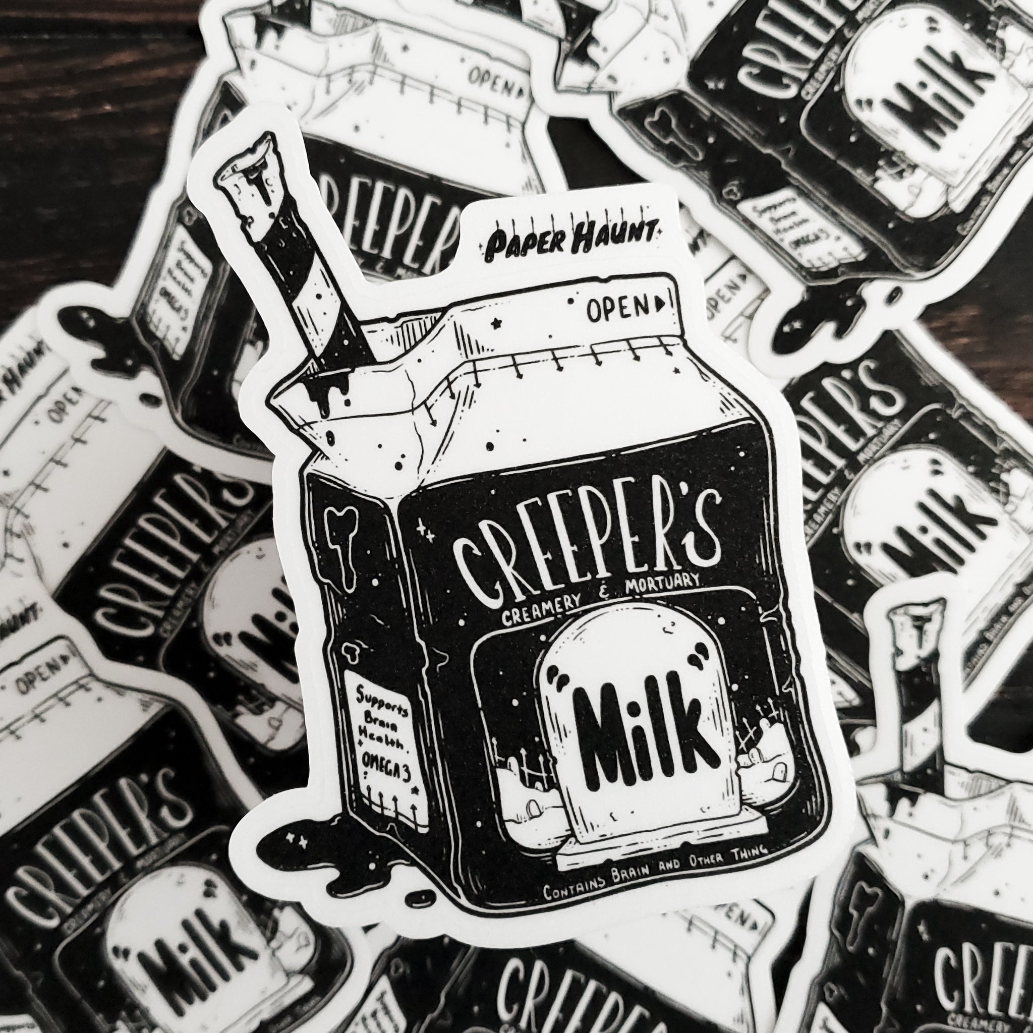 Zombie "Milk" Sticker