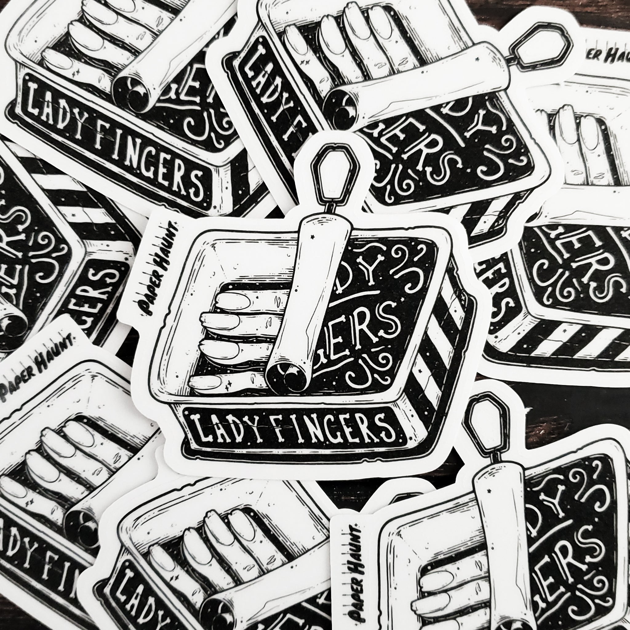 Lady Fingers Zombie sticker