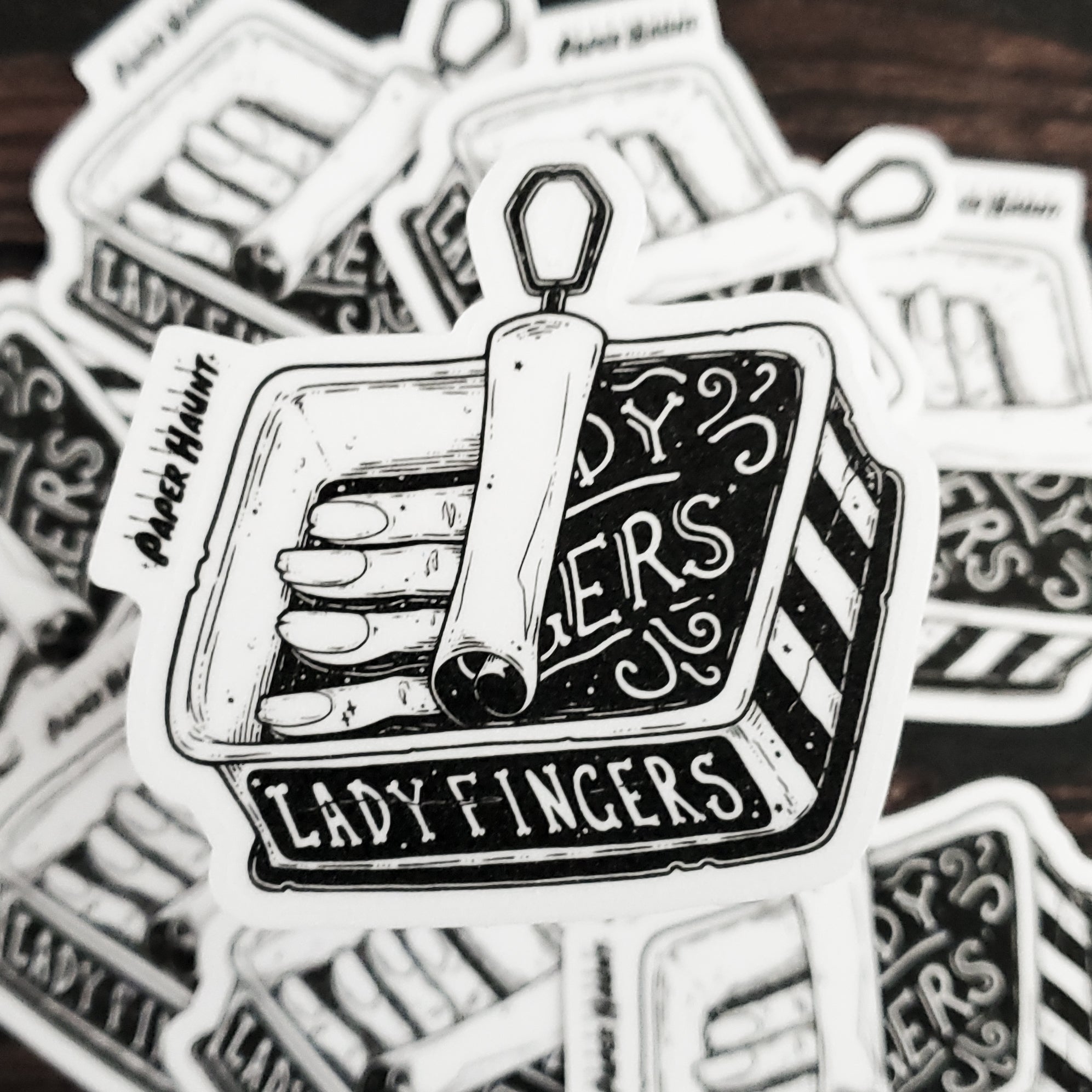 Lady Fingers Zombie sticker