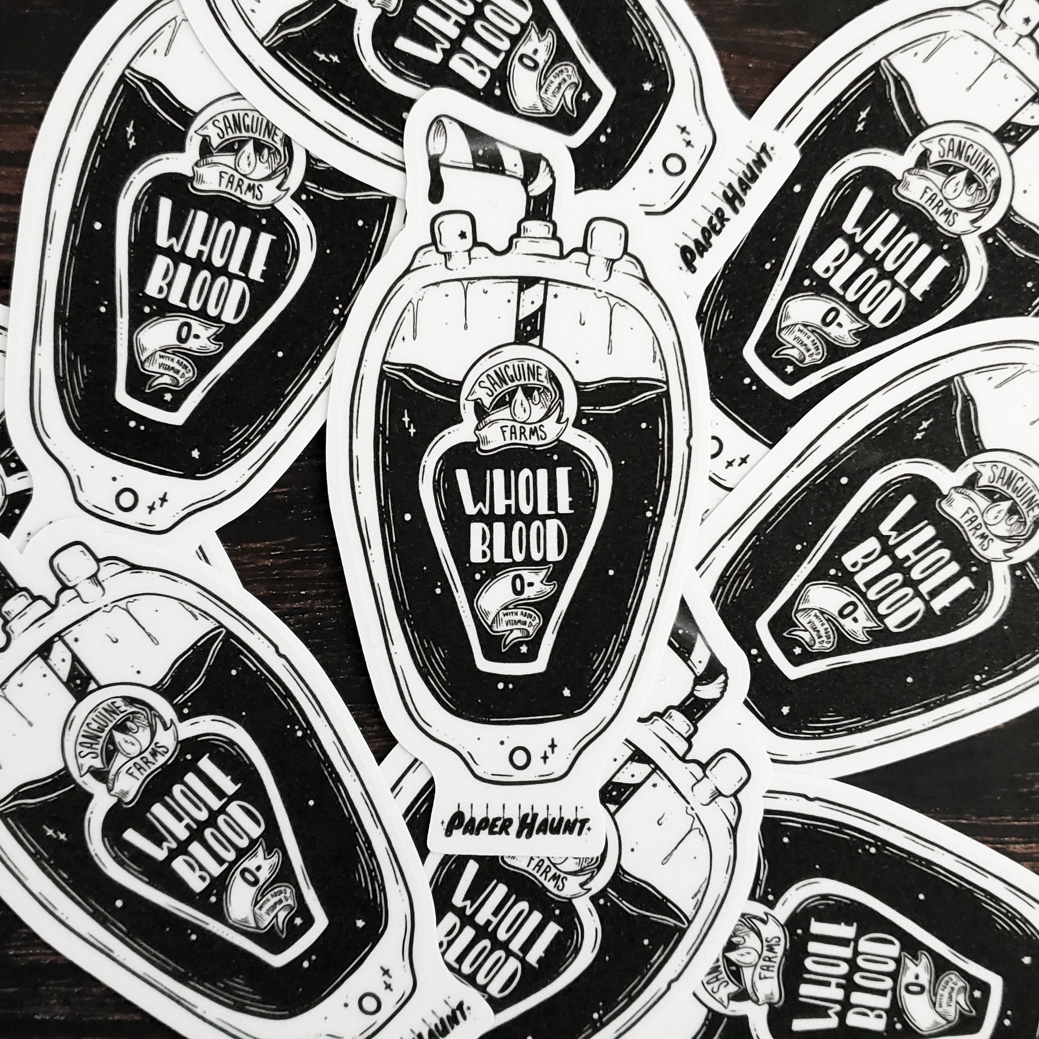 Blood Pouch STICKER- Vampire Food