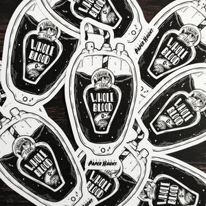 Blood Pouch STICKER- Vampire Food