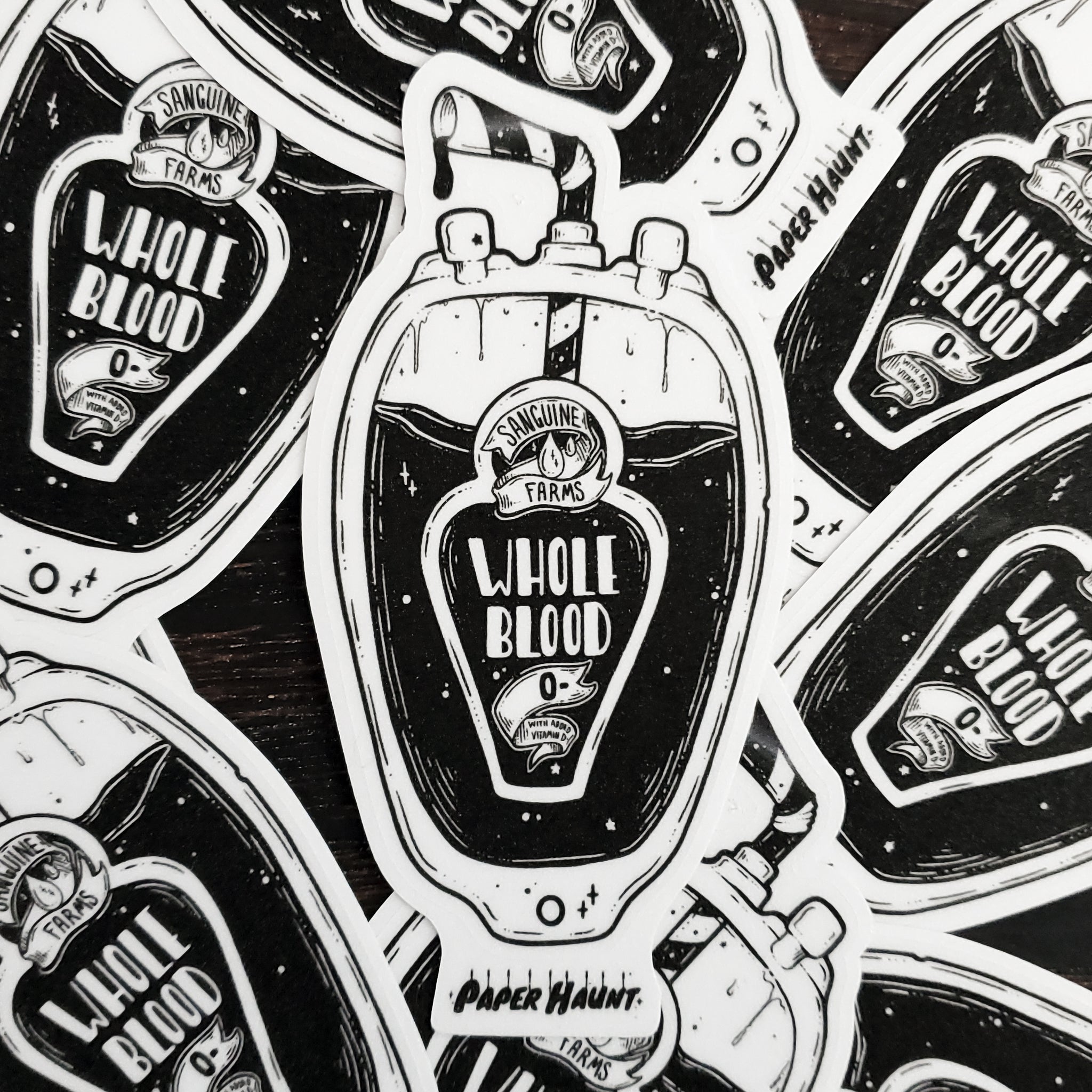 Blood Pouch STICKER- Vampire Food