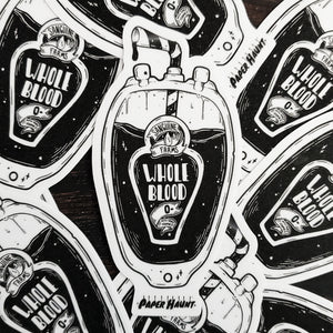 Blood Pouch STICKER- Vampire Food