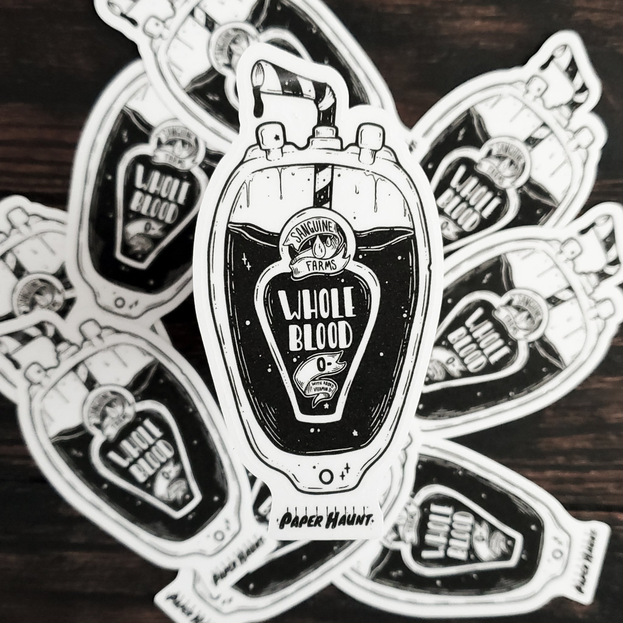 Blood Pouch STICKER- Vampire Food