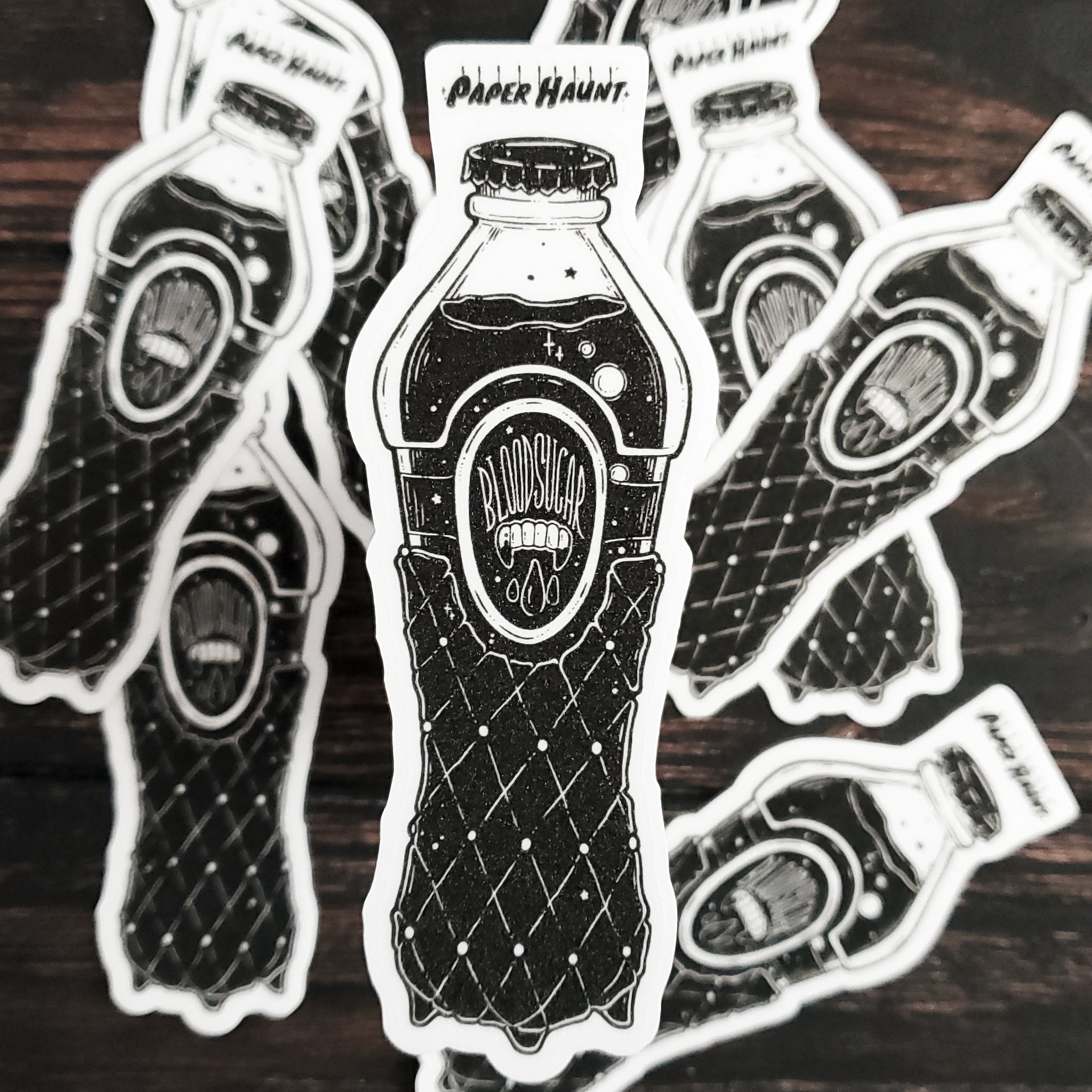 Blood Sugar Vampire Soda Bottle STICKER