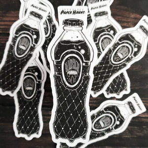 Blood Sugar Vampire Soda Bottle STICKER