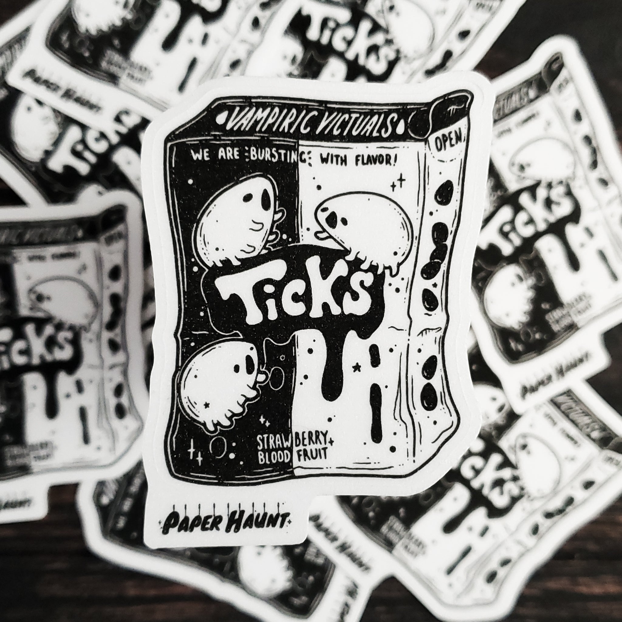Vampire Candy Ticks sticker