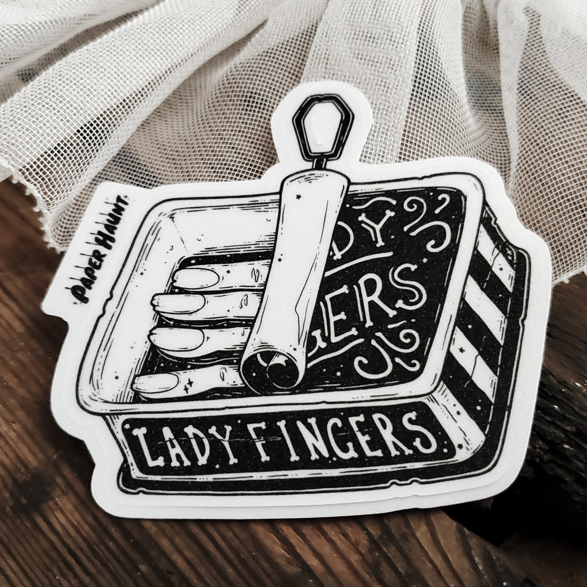 Lady Fingers Zombie sticker